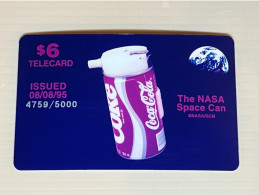 Mint USA UNITED STATES America Prepaid Telecard Phonecard, Coke The NASA Space Can Coca Cola, Set Of 1 Mint Card - Autres & Non Classés