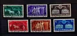 07 - 24 - Luxembourg - Cote : 125 Euros - 1951 - Europe Unie  N°443 à 448 Oblitéré - Usados