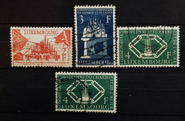 07 - 24 - Luxembourg - Cote : 35 Euros - 1956 Communauté Européenne Du Charbon Et De L'acier - 511 + 512 + 513 Oblitéré - Used Stamps