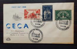 07 - 24 - Luxembourg - FDC 1956 Communauté Européenne Du Charbon Et De L'acier - Used Stamps