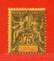 REF102 > DIEGO SUAREZ > N° 49 * *  > Neuf Luxe Dos Visible - MNH * * - Unused Stamps