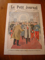 LE PETIT JOURNAL 1902 N° 631 Paris Président République Musée Des Beaux Arts , Enlèvement Fille Automobile - Le Petit Journal