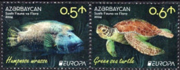 Azerbaijan - 2024 - Europa CEPT - Underwater Fauna And Flora - Mint Stamp Set - Azerbeidzjan