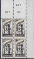 Luxembourg - Luxemburg - Timbres - 1956   Europa   4x2Fr.   Bloc   MNH**   VC. 480,-   Rare - Unused Stamps