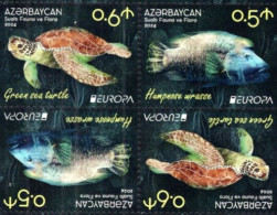 Azerbaijan - 2024 - Europa CEPT - Underwater Fauna And Flora - Mint Tete-beche BOOKLET Stamp Pairs Set - Azerbeidzjan