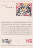 1981 FRANCE Document De La Poste Jacques Offenbach N° 2151 - Documenten Van De Post