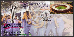 India 2024 ICC Men's T20 World Cup, Cricket, Games, India Vs South Africa, USA,West Indies,Venue,Sp Cover(**)Inde Indien - Storia Postale