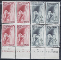 Luxembourg - Luxemburg - Timbres - 1939/40   Mondorf-les-Bains   Croix De Lorraine   2 Blocs  8x2Fr. - Nuevos