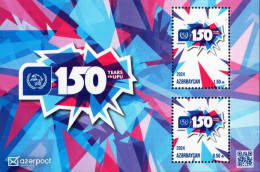 Azerbaijan - 2024 - 150th Anniversary Of Universal Postal Union UPU - Mint Souvenir Sheet - Azerbeidzjan