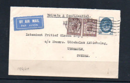 GREAT BRITAIN - 1931 -  AIRMAIL  COVER BRIGHTON TO MANDEVILLE JAMAICA - Covers & Documents