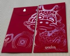 CC Chinese Lunar New Year "QEELIN" CHINOIS Red Pockets CNY 2024 - Modern (vanaf 1961)