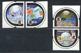 FIDJI 2000 - Millenium - Scènes Locales - 4 V. - Fiji (1970-...)