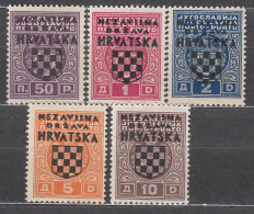 Croacia Tasa Yvert 1/5 * Mh - Croazia