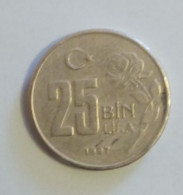 Turkey, Year 1997, Used; 25000 Lira - Turkije