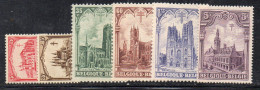 Y2320 - BELGIO 1928 ,  Serie Nuova Linguellata * N. 267/272 - Unused Stamps