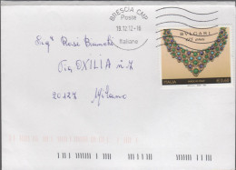 ITALIA - Storia Postale Repubblica - 2009 - 0,60€ Made In Italy - Bulgari (Isolato) - Lettera - Viaggiata Da Brescia - 2001-10: Marcofilie