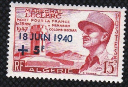 Année 1957-N°345 Neuf**MNH : 17°anniversaire De L'Appel Du Général De Gaulle (Maréchal LECLERC) - Ungebraucht