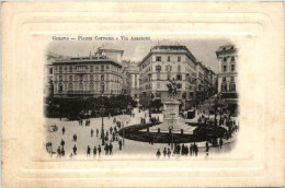 Genova - Piazza Corvetto E Via Assarotti - Genova (Genoa)