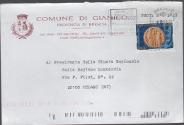 ITALIA - Storia Postale Repubblica - 2002 - 0,41€ Introduzione Della Moneta Unica Europea, Antico Ducato (Isolato) - Let - 2001-10: Poststempel