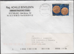 ITALIA - Storia Postale Repubblica - 2002 - 0,41€ Introduzione Della Moneta Unica Europea, Antico Genovino E Fiorino (Is - 2001-10: Storia Postale