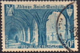 France 1951 Y&T 888  Oblitéré :  Abbaye De Saint-Wandrille (Seine-Maritime) (cote >4€) - Used Stamps