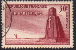 France 1952 Y&T 925  Oblitéré : Le Mémorial De Bir-Hakeim, Libye - Used Stamps