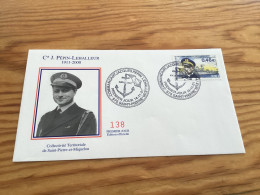 Enveloppe 1er Jour Saint-Pierre Et Miquelon Cdt J.Pepin Lechevallier 2001 - Usados