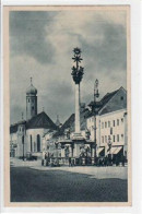 39046791 - Straubing Mit Dreifaltigkeitssaeule Und Jesuitenkirche Gelaufen, Datum Nicht Lesbar. Gute Erhaltung. - Straubing