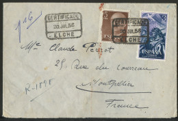 Espagne - Spain - Spanien Lettre 1956 07 20 Y&T N°LT881 - Michel N°BFS1087 - Sujets Divers - Lettres & Documents