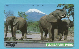 JAPAN - Used Phonecard NTT -   ELEPHANT - Rarer - Japan