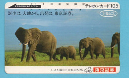 JAPAN - Used Phonecard NTT -   ELEPHANT - Rarer - Japan