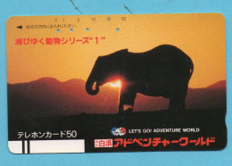 JAPAN - Used Phonecard NTT -   ELEPHANT - Rarer - Japan