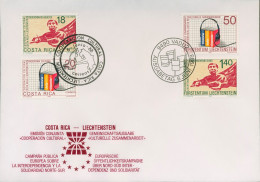 Liechtenstein 1988 Gemeinschaftsausgabe Mit Costa Rica 945/46 FDC II (X16593) - FDC