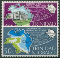 Trinidad Und Tobago 1974 100 Jahre Weltpostverein UPU 328/29 Postfrisch - Trinidad En Tobago (1962-...)