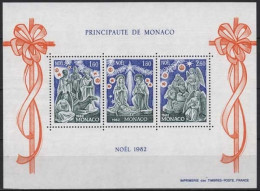 Monaco 1982 Weihnachten Krippenfiguren Block 21 Postfrisch (C91395) - Blocks & Sheetlets