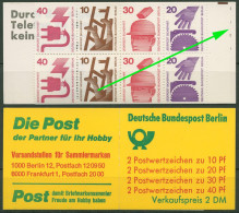 Berlin Markenheftchen 1974 Unfallverhütung Mit Bogen-Nr. MH 9 D IIa Postfrisch - Libretti