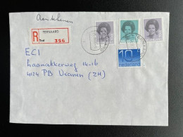 NETHERLANDS 1985 REGISTERED LETTER TERNAARD TO VIANEN 11-04-1985 NEDERLAND AANGETEKEND - Lettres & Documents