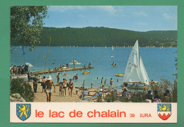 39 Le Lac De Chalain Jura ( Plage, Blasons ) - Lons Le Saunier