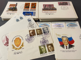 FDC Set #1 Of 90+ FDC (First Day Cover) Of SOVIET UNION AND RUSSIA - FDC