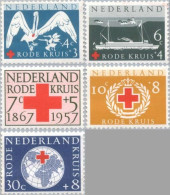 1957 Rode Kruis NVPH 695-699 Ongestempeld - Ongebruikt