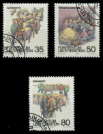 LIECHTENSTEIN 1989 Nr 971-973 Gestempelt SB49DBE - Usati