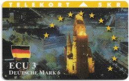 Denmark - TS - Ecu - Germany - TDTP113 - 11.1995, 1.250ex, Used - Denmark