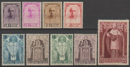 België OCB 342 / 350 ** MNH Met Certificaat - Unused Stamps