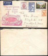 Australia Melbourne Olympics Illustrated Cover Mailed To Germany 1956. - Lettres & Documents