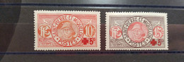 SPM - 1915-17 - N°Yv. 105 à 106 - Croix Rouge - Série Complète - Neuf * / MH VF - Unused Stamps