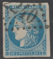 CUMUL : VAR "BEC De LIEVRE" Sur RR "IMPRESSION FINE" N°45Ac BE (petit Clair) Cote>> 400€ - 1870 Bordeaux Printing
