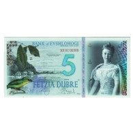 Billet, Serbie, Billet Touristique, 2018, 5 DUBRE BANK OF EVSHLOHOGI, NEUF - Serbie