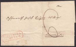Baden - 1849 Umschlag OFFENBURG R2r Nach CARLSRUHE R2   (15877 - Other & Unclassified