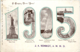 New York - Happy New Year 1905 - Otros & Sin Clasificación