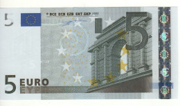 5 EURO  "Z"  BELGIO   Firma Duisenberg    T 001 F3  /  FDS - UNC - 5 Euro